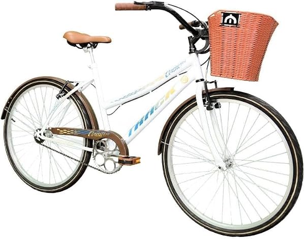 Bicicleta Track Bikes Classic Plus Retrô Aro 26 Sem Marcha Branca